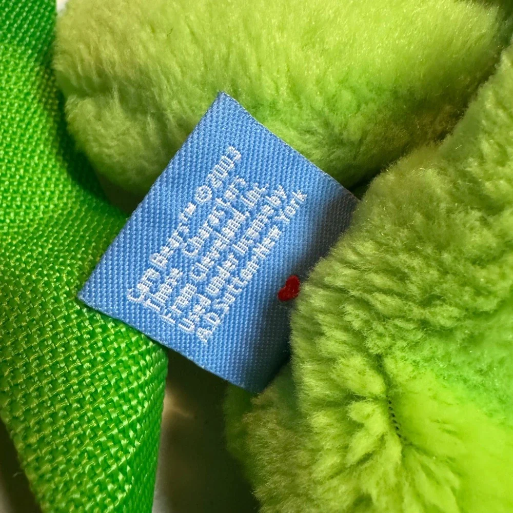 Y2K Care Bears Good Luck Bear Plush Backpack Green Four Leaf Clover 2003 Vintage